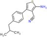 2-amino-4-[4-(2-methylpropyl)phenyl]thiophene-3-carbonitrile