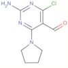 5-Pyrimidinecarboxaldehyde, 2-amino-4-chloro-6-(1-pyrrolidinyl)-