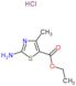 5-Thiazolecarboxylic acid, 2-amino-4-methyl-, ethyl ester, hydrochloride (1:1)