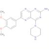 2-Pteridinamine, 6-(3,4-dimethoxyphenyl)-4-(1-piperazinyl)-