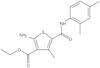 Ethyl 2-amino-5-[[(2,4-dimethylphenyl)amino]carbonyl]-4-methyl-3-thiophenecarboxylate