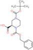 (2R)-1-[(benzyloxy)carbonyl]-4-(tert-butoxycarbonyl)piperazine-2-carboxylic acid