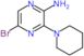 5-bromo-3-(1-piperidyl)pyrazin-2-amine