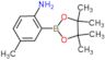 4-methyl-2-(4,4,5,5-tetramethyl-1,3,2-dioxaborolan-2-yl)aniline