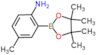 4-Methyl-2-(4,4,5,5-tetramethyl-1,3,2-dioxaborolan-2-yl)benzenamine