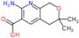 2-amino-6,6-dimethyl-5,8-dihydro-6H-pyrano[3,4-b]pyridine-3-carboxylic acid