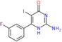 2-amino-6-(3-fluorophenyl)-5-iodopyrimidin-4(1H)-one