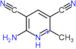 2-amino-3,5-dicyano-6-methylpyridinium