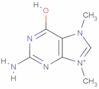 2-ammonio-6,9-dihydro-7,9-dimethyl-6-oxo-1H-purinium
