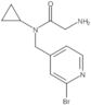 2-Amino-N-[(2-bromo-4-pyridinyl)methyl]-N-cyclopropylacetamide
