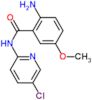2-amino-N-(5-chloropyridin-2-yl)-5-methoxybenzamide