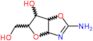 2-amino-5-(hydroxymethyl)-3a,5,6,6a-tetrahydrofuro[2,3-d][1,3]oxazol-6-ol