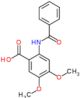 2-(benzoylamino)-4,5-dimethoxybenzoic acid