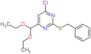 2-(benzylsulfanyl)-4-chloro-6-(diethoxymethyl)pyrimidine