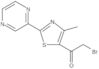 2-bromo-1-[4-methyl-2-(2-pyrazinyl)-1,3-thiazol-5-yl]-1-ethanone