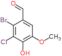 2-bromo-3-chloro-4-hydroxy-5-methoxybenzaldehyde