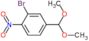 2-bromo-4-(dimethoxymethyl)-1-nitro-benzene