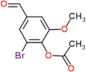 2-bromo-4-formyl-6-methoxyphenyl acetate