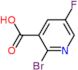 3-pyridinecarboxylic acid, 2-bromo-5-fluoro-