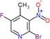 2-bromo-5-fluoro-4-methyl-3-nitro-pyridine