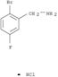 Benzenemethanamine,2-bromo-5-fluoro-, hydrochloride (1:1)