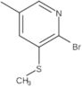 2-Bromo-5-methyl-3-(methylthio)pyridine