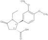 (2R,3R)-2-(3,4-Dimethoxyphenyl)-1-ethyl-5-oxo-3-pyrrolidinecarboxylic acid