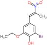 2-bromo-6-ethoxy-4-[(1E)-2-nitroprop-1-en-1-yl]phenol