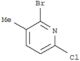 Pyridine,2-bromo-6-chloro-3-methyl-