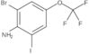 2-Bromo-6-iodo-4-(trifluoromethoxy)benzenamine