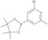 2-Bromo-6-methyl-4-(4,4,5,5-tetramethyl-1,3,2-dioxaborolan-2-yl)pyridine