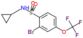 2-bromo-N-cyclopropyl-4-(trifluoromethoxy)benzenesulfonamide