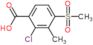 Ácido 2-cloro-3-metil-4-(metilsulfonil)benzoico