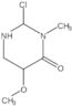 4(1H)-Pyrimidinone, 2-chlorotetrahydro-5-methoxy-3-methyl-