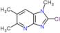 2-chloro-1,5,6-trimethyl-1H-imidazo[4,5-b]pyridine