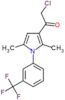 2-chloro-1-{2,5-dimethyl-1-[3-(trifluoromethyl)phenyl]-1H-pyrrol-3-yl}ethanone