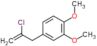 4-(2-chloroprop-2-enyl)-1,2-dimethoxy-benzene