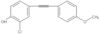 2-chloro-4-((4-methoxyphenyl)ethynyl)phenol