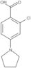 2-Chloro-4-(1-pyrrolidinyl)benzoic acid