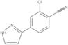 2-Chloro-4-(1H-pyrazol-3-yl)benzonitrile