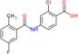 2-chloro-4-[(5-fluoro-2-methyl-benzoyl)amino]benzoic acid