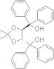 (-)-2,3-O-isopropylidene-1,1,4,4-tetra-phenyl-D-threitol