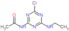 N-[4-chloro-6-(ethylamino)-1,3,5-triazin-2-yl]acetamide