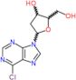 6-chloro-9-(2-deoxypentofuranosyl)-9H-purine