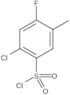 2-Chloro-4-fluoro-5-methylbenzenesulfonyl chloride