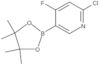 2-Chloro-4-fluoro-5-(4,4,5,5-tetramethyl-1,3,2-dioxaborolan-2-yl)pyridine