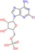 [(2R,3R,4S,5R)-5-(6-amino-2-cloro-purina-9-il)-3,4-diidrossi-tetraidrofurano-2-il]metil diidrogeno…