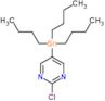 2-chloro-5-(tributylstannanyl)pyrimidine