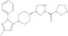 [(2R,4R)-4-[4-(3-Methyl-1-phenyl-1H-pyrazol-5-yl)-1-piperazinyl]-2-pyrrolidinyl]-3-thiazolidinylmethanone