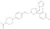 Piperazine, 1-acetyl-4-[4-[[(2R,4R)-2-(2,4-dichlorophenyl)-2-(1H-imidazol-1-ylmethyl)-1,3-dioxolan…